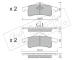 Sada brzdových destiček, kotoučová brzda fri.tech. 542.0