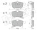 Sada brzdových destiček, kotoučová brzda fri.tech. 555.0