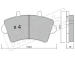 Sada brzdových destiček, kotoučová brzda fri.tech. 561.0