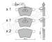 Sada brzdových destiček, kotoučová brzda fri.tech. 566.0
