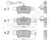 Sada brzdových destiček, kotoučová brzda fri.tech. 677.1