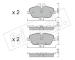 Sada brzdových destiček, kotoučová brzda fri.tech. 680.0