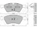 Sada brzdových destiček, kotoučová brzda fri.tech. 686.0