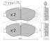 Sada brzdových destiček, kotoučová brzda fri.tech. 687.4