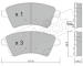 Sada brzdových destiček, kotoučová brzda fri.tech. 718.0