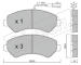 Sada brzdových destiček, kotoučová brzda fri.tech. 725.0
