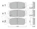 Sada brzdových destiček, kotoučová brzda fri.tech. 743.0