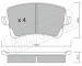 Sada brzdových destiček, kotoučová brzda fri.tech. 792.0