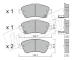 Sada brzdových destiček, kotoučová brzda fri.tech. 810.0