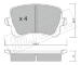 Sada brzdových destiček, kotoučová brzda fri.tech. 822.0