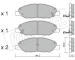 Sada brzdových destiček, kotoučová brzda fri.tech. 827.0