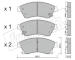 Sada brzdových destiček, kotoučová brzda fri.tech. 855.0