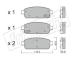 Sada brzdových destiček, kotoučová brzda fri.tech. 857.0