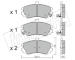 Sada brzdových destiček, kotoučová brzda fri.tech. 901.0