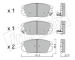 Sada brzdových destiček, kotoučová brzda fri.tech. 902.0