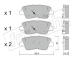 Sada brzdových destiček, kotoučová brzda fri.tech. 903.1