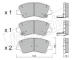 Sada brzdových destiček, kotoučová brzda fri.tech. 959.0