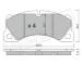 Sada brzdových destiček, kotoučová brzda fri.tech. 973.3