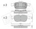 Sada brzdových destiček, kotoučová brzda fri.tech. 990.0