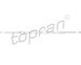Tažné lanko, parkovací brzda TOPRAN 721 661