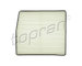 Filtr, vzduch v interiéru TOPRAN 600 084