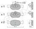 Sada brzdových platničiek kotúčovej brzdy CIFAM 822-079-0