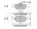 Sada brzdových destiček, kotoučová brzda CIFAM 822-082-1