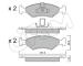 Sada brzdových destiček, kotoučová brzda CIFAM 822-093-0