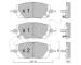 Sada brzdových destiček, kotoučová brzda CIFAM 822-1295-0