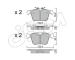 Sada brzdových destiček, kotoučová brzda CIFAM 822-1329-0