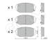 Sada brzdových destiček, kotoučová brzda CIFAM 822-1361-0