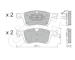 Sada brzdových destiček, kotoučová brzda CIFAM 822-1365-1