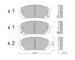 Sada brzdových destiček, kotoučová brzda CIFAM 822-1373-0