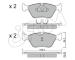 Sada brzdových destiček, kotoučová brzda CIFAM 822-205-0