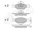 Sada brzdových destiček, kotoučová brzda CIFAM 822-273-2