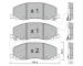 Sada brzdových destiček, kotoučová brzda CIFAM 822-923-0