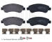Sada brzdových destiček, kotoučová brzda BLUE PRINT ADP154202