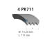 ozubený klínový řemen DT Spare Parts 11.12076