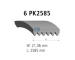 ozubený klínový řemen DT Spare Parts 11.12077