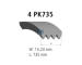 ozubený klínový řemen DT Spare Parts 13.43501