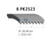 ozubený klínový řemen DT Spare Parts 4.80543