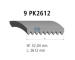 ozubený klínový řemen DT Spare Parts 4.80749