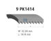 ozubený klínový řemen DT Spare Parts 5.41420