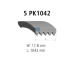 ozubený klínový řemen DT Spare Parts 6.31504