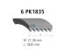 ozubený klínový řemen DT Spare Parts 6.31542