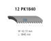 ozubený klínový řemen DT Spare Parts 7.54813