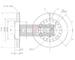 Brzdový kotouč MAXGEAR 19-0743