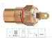 Teplotní spínač, větrák chladiče EPS 1.850.258
