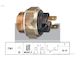 Teplotní spínač, větrák chladiče KW 550 004