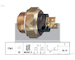 Teplotní spínač, větrák chladiče KW 550 008